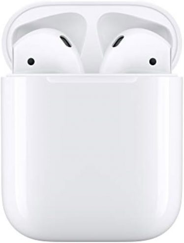 Apple AirPods (2nd Generation) Wireless Ear Buds, Bluetooth Headphones with Lightning Charging Case Included, Over 24 Hours of Battery Life, Effortless Setup for iPhone