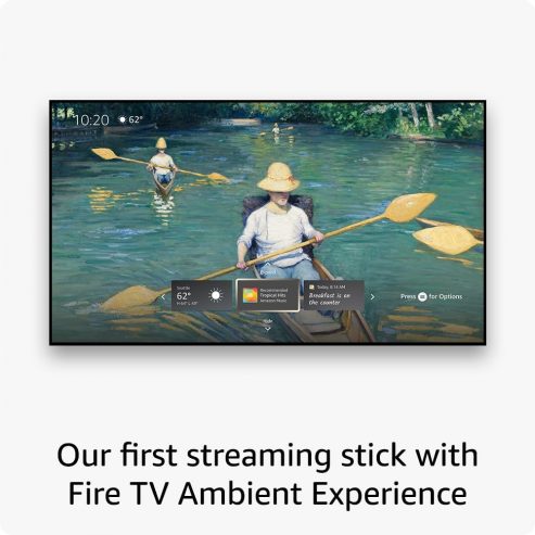 All-new Amazon Fire TV Stick 4K Max streaming device, supports Wi-Fi 6E, free & live TV without cable or satellite