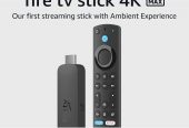 All-new Amazon Fire TV Stick 4K Max streaming device, supports Wi-Fi 6E, free & live TV without cable or satellite