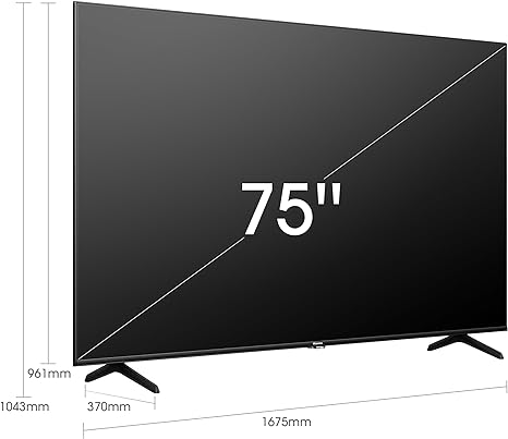 Hisense 75-Inch Class U6HF Series ULED 4K UHD Smart Fire TV (75U6HF, 2023 Model) – QLED, 600-Nit Dolby Vision, Game Mode Plus VRR, HDR 10+, 240 Motion Rate, MEMC, Voice Remote, Compatible with Alexa