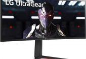 LG UltraGear QHD 34-Inch Curved Gaming Monitor 34GP83A-B, Nano IPS 1ms (GtG) with VESA DisplayHDR 400, NVIDIA G-SYNC, and AMD FreeSync Premium, 144Hz, Black