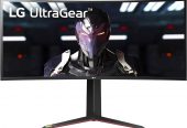LG UltraGear QHD 34-Inch Curved Gaming Monitor 34GP83A-B, Nano IPS 1ms (GtG) with VESA DisplayHDR 400, NVIDIA G-SYNC, and AMD FreeSync Premium, 144Hz, Black