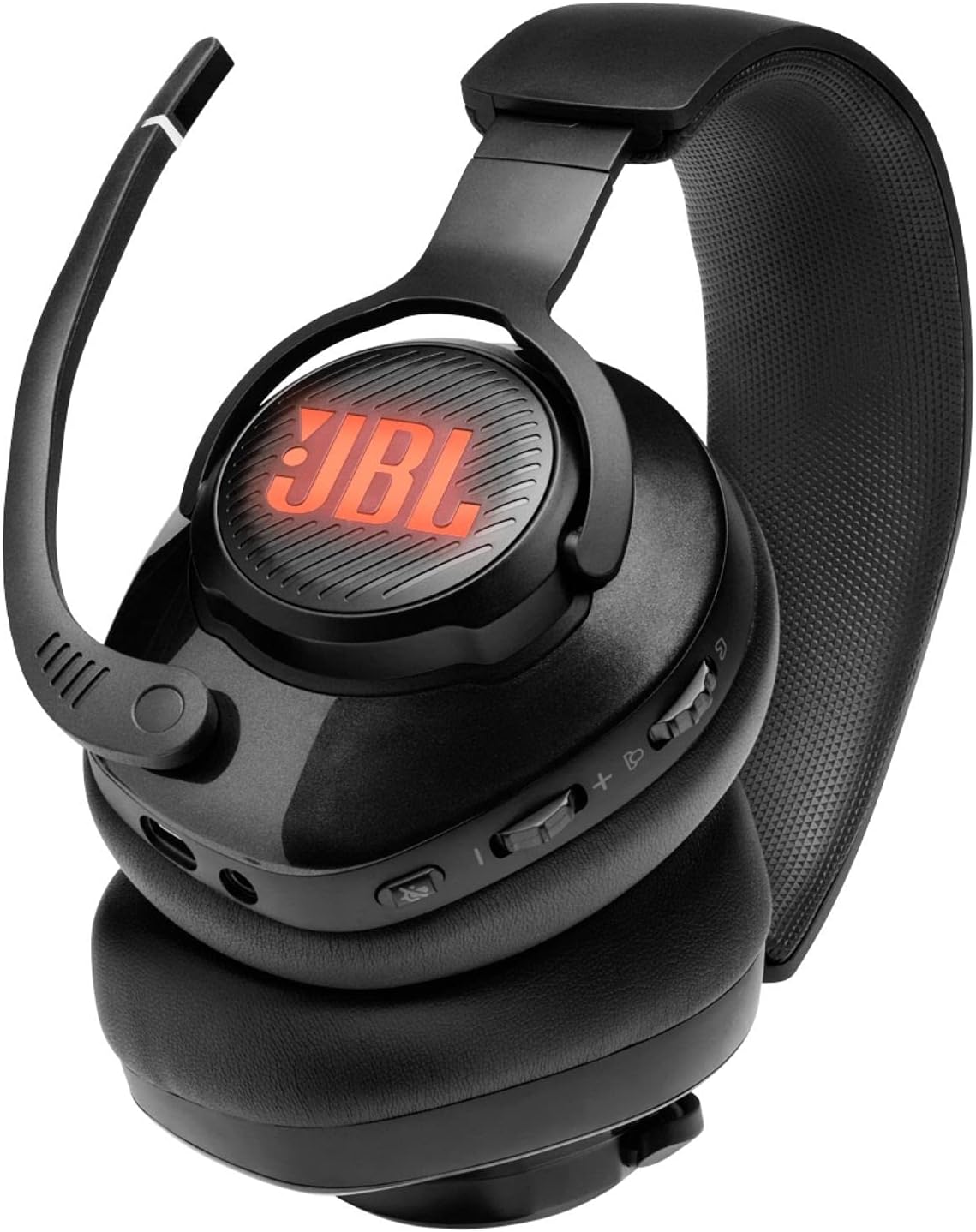 JBL Quantum 400 – Wired Over-Ear Gaming Headphones with USB and Game-Chat Balance Dial – Black, Large