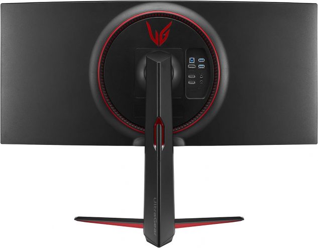 LG UltraGear QHD 34-Inch Curved Gaming Monitor 34GP83A-B, Nano IPS 1ms (GtG) with VESA DisplayHDR 400, NVIDIA G-SYNC, and AMD FreeSync Premium, 144Hz, Black
