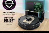 Shark AV2501AE AI Robot Vacuum with XL HEPA Self-Empty Base, Bagless, 60-Day Capacity, LIDAR Navigation, Perfect for Pet Hair, Compatible with Alexa, Wi-Fi Connected, Carpet & Hard Floor, Black